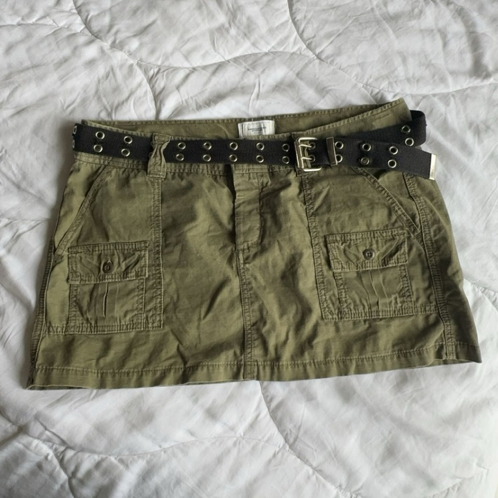 y2k american eagle cargo mini skirt